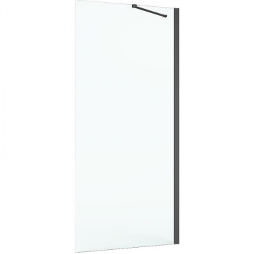 Душевая стенка Roca Capital 900х1950 мм M4409016M стекло прозрачное/черный профиль