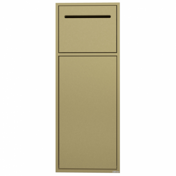 Скрытая настенная ниша с корзиной и бумагодержателем Abber Nischen AN3008G золото матовое