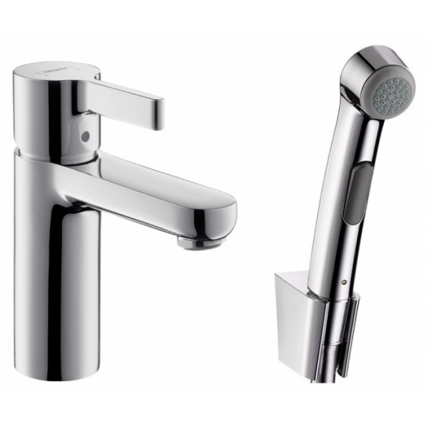 Смеситель для раковины Hansgrohe Metris S 31160000 для раковины с гигиеническим душем