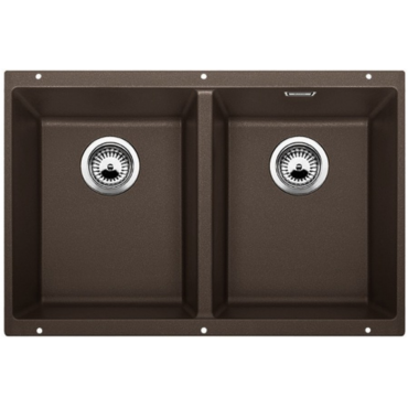 Кухонная мойка Blanco SUBLINE 350/350-U SILGRANIT 523583 кофе Кухонная мойка Blanco SUBLINE 350/350-U SILGRANIT 523583 кофе
