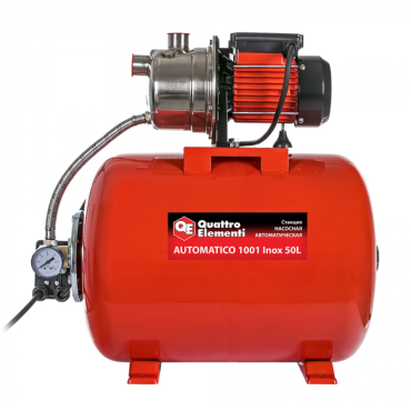 Станция водоснабжения QUATTRO ELEMENTI Automatico 1001 Inox 50 L 910-225 Станция водоснабжения QUATTRO ELEMENTI Automatico 1001 Inox 50 L 910-225