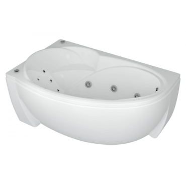 Ванна акриловая гидромассажная Акватек Бетта 170 левая 6 форсунок с фронтальным экраном BET170-0000010