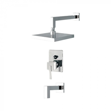 Встраиваемый смеситель для ванны Fiore XS 71CR7786 с верхним душем