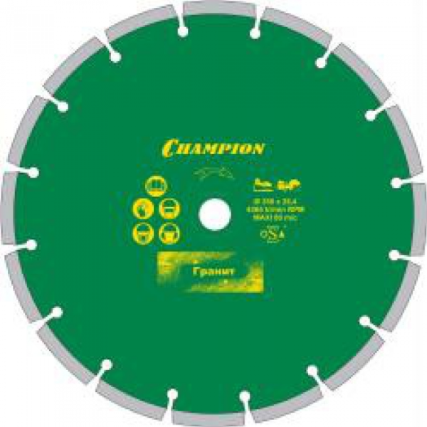 Диск алмазный Champion PRO 350/25,4/10 Laser Granitek