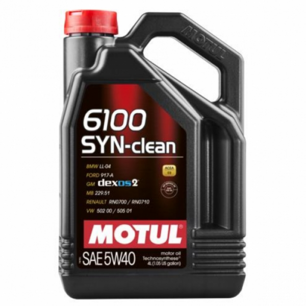 Масло моторное MOTUL 6100 SYN-CLEAN 5W40 4 л 107942