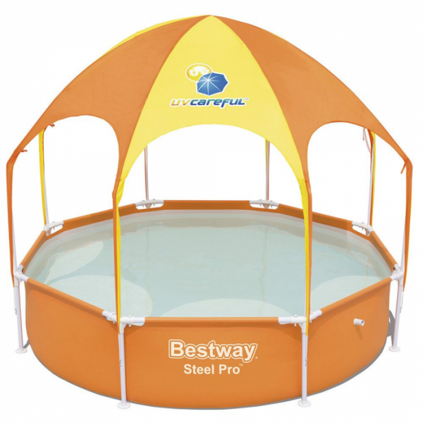 Детский бассейн каркасный BestWay Splash-in-Shade Play 244*51см 56432