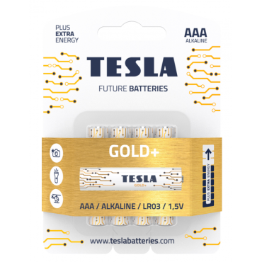 Щелочные батареи TESLA Gold AAA+ 4ks