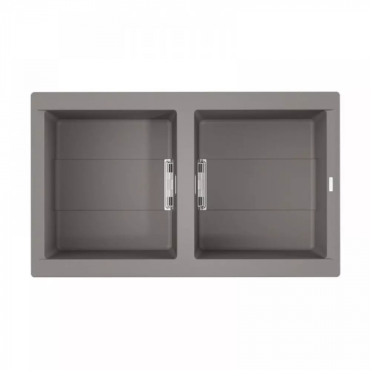 Кухонная мойка Omoikiri Banzen 86-2-GR серый 4993318 Кухонная мойка Omoikiri Banzen 86-2-GR серый 4993318