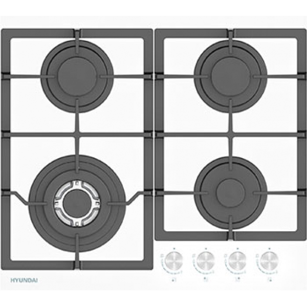 Газовая варочная поверхность Hyundai HHG 6436 WG белый