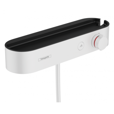 Термостатический смеситель для душа Hansgrohe ShowerTablet Select 400 24360700 белый матовый Термостатический смеситель для душа Hansgrohe ShowerTablet Select 400 24360700 белый матовый
