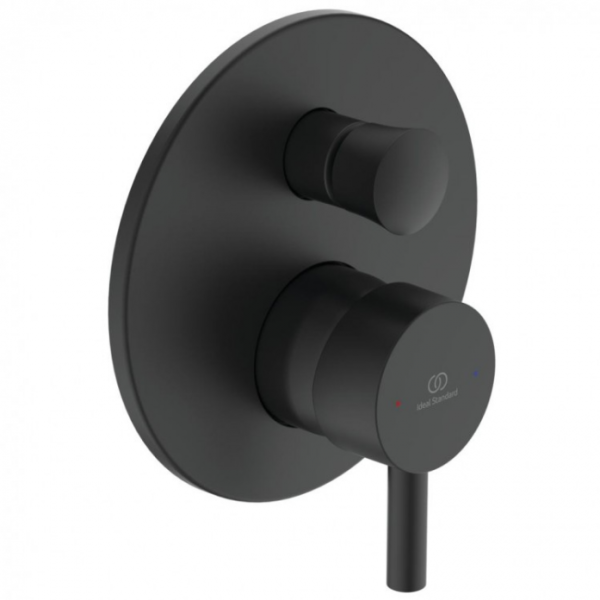 Смеситель для ванны и душа Ideal Standard CERALINE A6939XG черный матовый