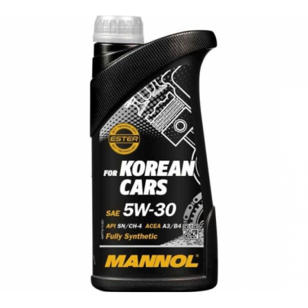 Синтетическое моторное масло MANNOL 7713 O.E.M. for Korean cars 5W-30 (пластик) SN (1л.) 26433 77131