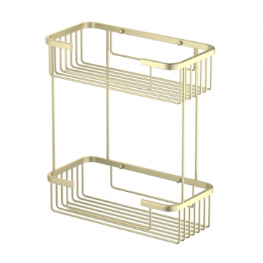 Полка двойная Timo Saona 13083/17 золото матовое