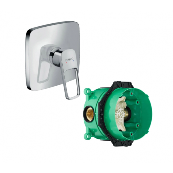 Смеситель для душа Hansgrohe Logis Loop 71267000S (71267000+01800180) хром