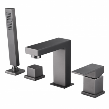 Смеситель на борт ванны Abber Daheim AF8213NG никель