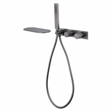 Смеситель для ванны Abber Rund AF8731NG никель