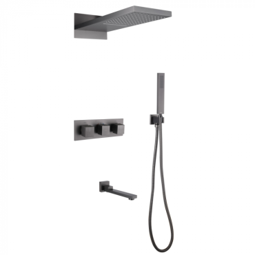 Душевая система Abber Daheim AF8253NG никель