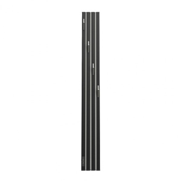 Полотенцесушитель электрический POINT Пиано PN19722BGB 150x1200 диммер слева, черный/графит блеск