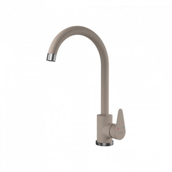 Смеситель для кухни GranFest QUARZ GF-Z-5412 песочный