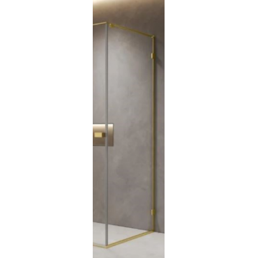 Боковая панель AQUAME AQM7409-3-9 900х2000 мм прозрачное/золото шлифованное