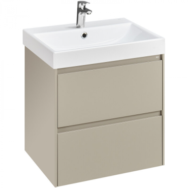 Тумба под раковину Roca Ona A857613510 бежево-серый матовый