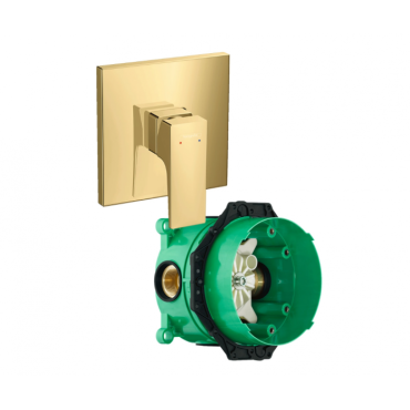 Смеситель для душа Hansgrohe Metropol 32565990S (32565990+01800180) полированное золото