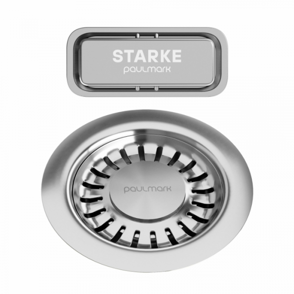 Слив с овальным переливом Paulmark PM6024-BS брашированная сталь