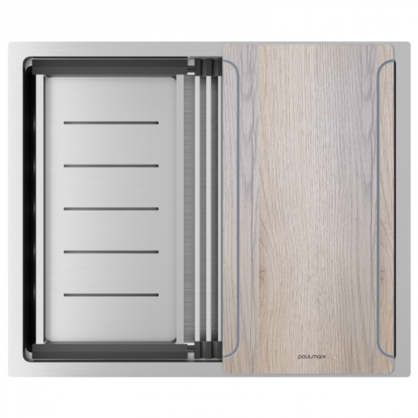 Мойка Paulmark NEXT-MULTI SINK 54 UNI PM785445-BS брашированная сталь