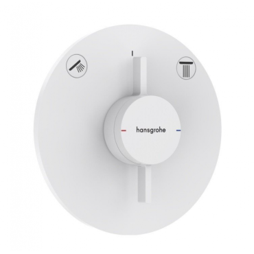 Смеситель для ванны с душем Hansgrohe DuoTurn S 75418700 белый матовый Смеситель для ванны с душем Hansgrohe DuoTurn S 75418700 белый матовый