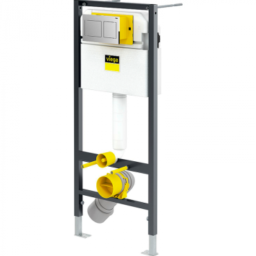 Инсталляция для унитаза Viega Prevista Dry 792596 с панелью смыва хром