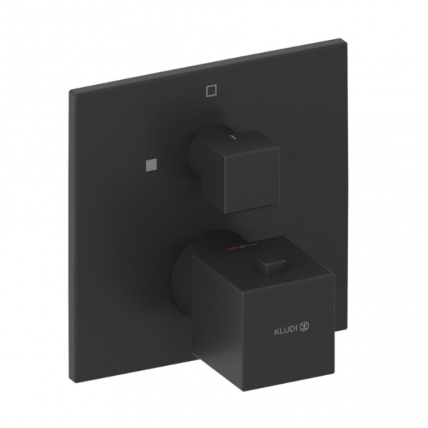 Термостат для душа Kludi Decus 548853975 черный матовый