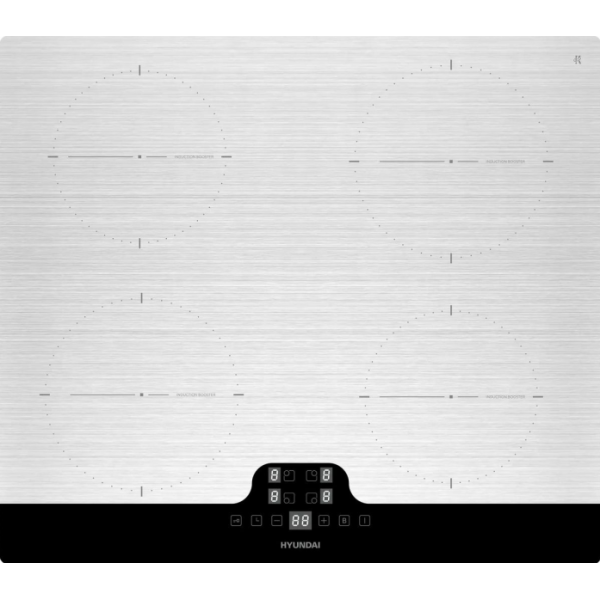 Индукционная варочная поверхность Hyundai HHI 6772 GR серебристый