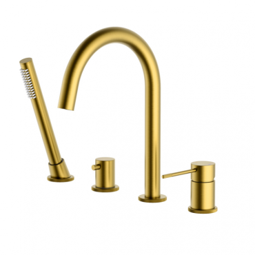 Смеситель для ванны с душем Timo Saona 2320/20Y золото шлифованное