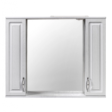 Зеркало-шкаф Stella Polar Кармела 100/С SP-00002030 Люкс белое серебро Зеркало-шкаф Stella Polar Кармела 100/С SP-00002030 Люкс белое серебро