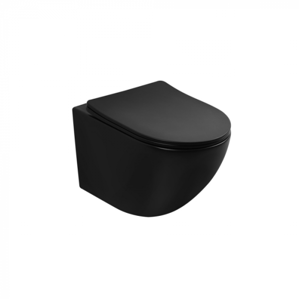 Унитаз подвесной Abber Bequem AC1100TMB черный матовый