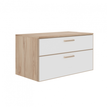 Тумба под раковину ORKA Salerno 100 белый матовый/ручки золото 3008782