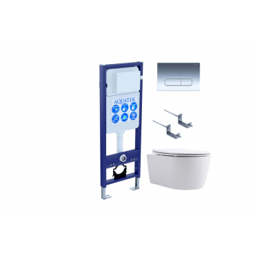 Комплект AQUATEK Set AQUATEK ЕВРОПА New-016 4в1 (рама INS-0000017+крепление KKI-0000002+кнопка KDI-0000016+унитаз Европа AQ1106L-00 с сиденьем) Комплект AQUATEK Set AQUATEK ЕВРОПА New-016 4в1 (рама INS-0000017+крепление KKI-0000002+кнопка KDI-0000016+унитаз Европа AQ1106L-00 с сиденьем)