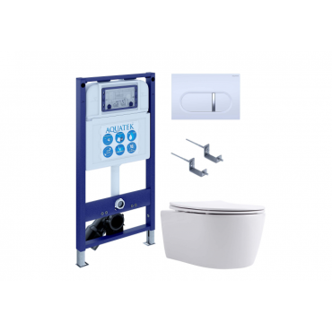 Комплект AQUATEK SET AQUATEK ЕВРОПА New-042 4в1 (рама INS-0000025+крепление KKI-0000002+кнопка KDI-0000042+унитаз AQ1106L-00 с сиденьем) Комплект AQUATEK SET AQUATEK ЕВРОПА New-042 4в1 (рама INS-0000025+крепление KKI-0000002+кнопка KDI-0000042+унитаз AQ1106L-00 с сиденьем)