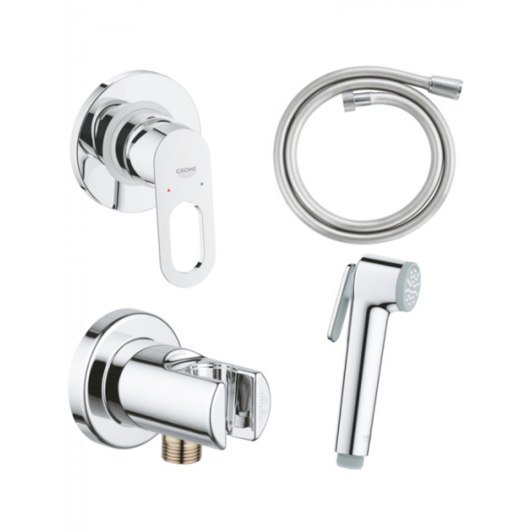 Гигиенический душ со смесителем GROHE BauLoop 129189 хром