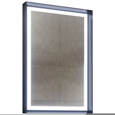 Зеркало c LED подсветкой ORKA Craft 60x90 антрацит матовый 3000325