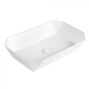 Раковина накладная Abber Rechteck AC2218 белая