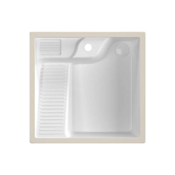 Раковина на стиральную машину Abber Rechteck AC2224L белая