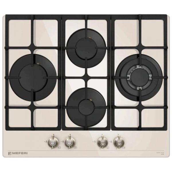 Газовая варочная панель Meferi MGH604BG GLASS RETRO