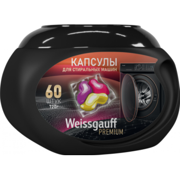 Капсулы для стиральной машины Weissgauff Premium 60шт 442545