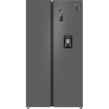 Холодильник Weissgauff WSBS 590 Inverter NoFrost Water Dispenser Grey 439685