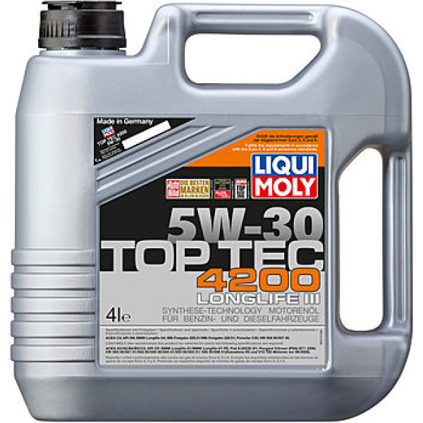 Масло моторное LIQUI MOLY Top Tec 4200 5w30 4л для Wolkswagen Audi Group 3715