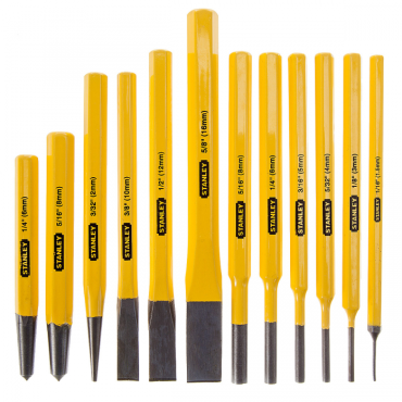 Набор бородков и зубил слесарных Stanley 4-18-299 12 штук