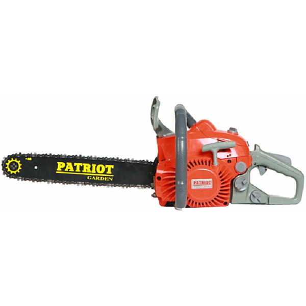 Бензопила PATRIOT Пила цепная бензиновая PATRIOT PT3816, 2.0л.с., 16", Easy Start, очки и перчатки в комплекте 220105510