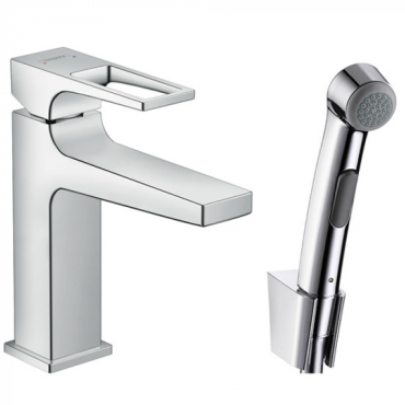 Смеситель для раковины Hansgrohe Metropol 74522000 с гигиеническим душем