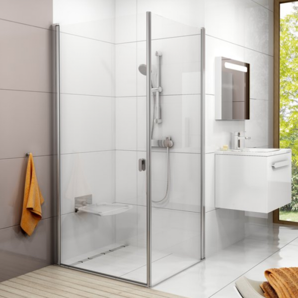 Душевая дверь Ravak Chrome CRV1-100 блестящий+стекло транспарент 1QVA0C01Z1